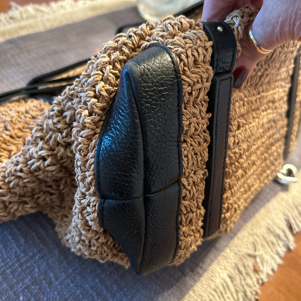 Brighton straw/leather handbag - Picture 11 of 13